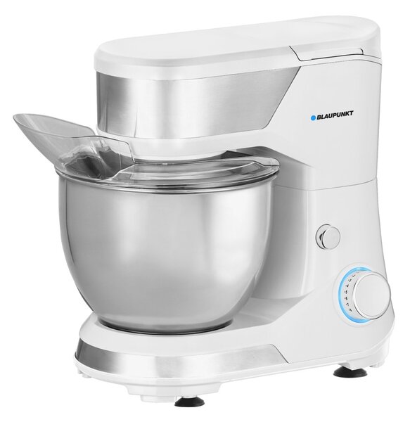 Миксер Blaupunkt SMM501, 1000W, 5 l обем на купата, бъркалки за тесто, бял