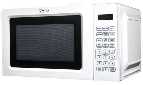 Микровълнова фурна Oliver Voltz OV1443D, механично управление, 750W, 20л. обем, 10 степени на мощност, функция размразяване, бяла