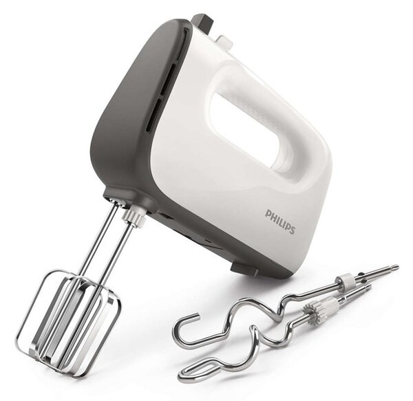 Миксер Philips HR3740/00, 450 W, 5 степени на работа, с турбо, бял