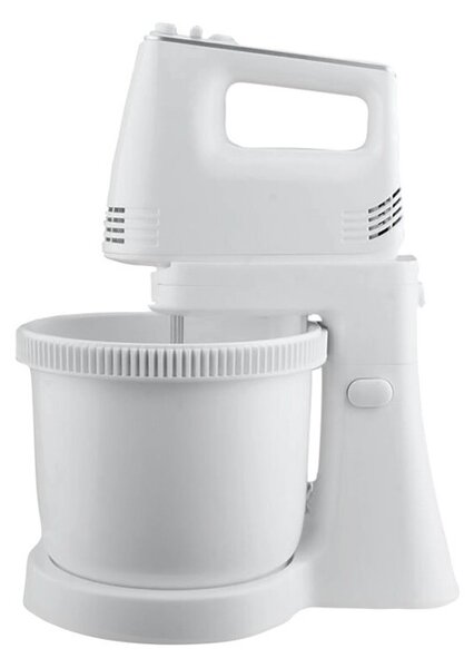 Миксер Crown CMHB-3077, 200W, 5 степени на работа с турбо, 3.4 л. обем на купата, бъркалки за тесто, бял