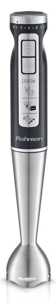 Пасатор Rohnson R-5791, 1000W, 9 степени на работа, турбо функция, 0.7 l обем на чашата, черен