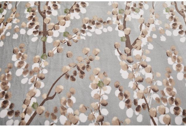 Сиво единично спално бельо от микроплюш 140x200 cm Branches – My House