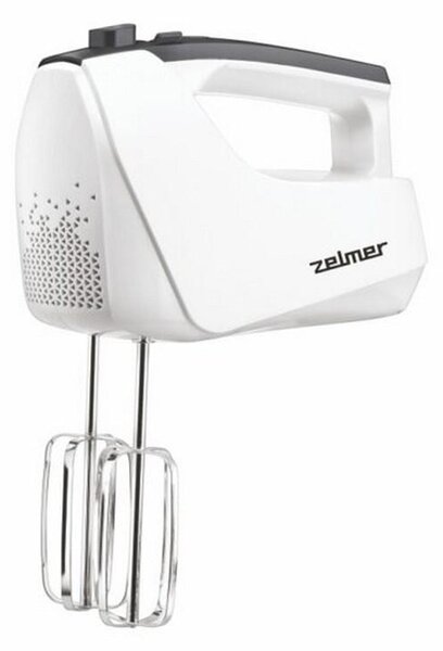 Миксер Zelmer ZHM2550, 550W, 5 степени с турбо, бъркалки за тесто, бял