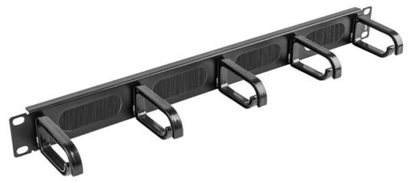 Кабелен органайзер Lanberg AK-1203-B, 19", 1U, черен