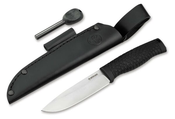 Туристически нож Boker Solingen Manufaktur Solingen Bronco, 113 мм дължина на острието, черен