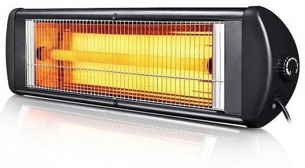 Кварцова печка Crown EXO-20 Bath, 2000W, водоустойчива, защита от прегряване, черна