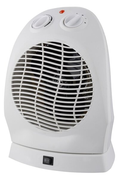 Вентилаторна печка Crown CFH-269, 1000/2000W, защита от прегряване, индикаторна светлина, функция въртене, бяла
