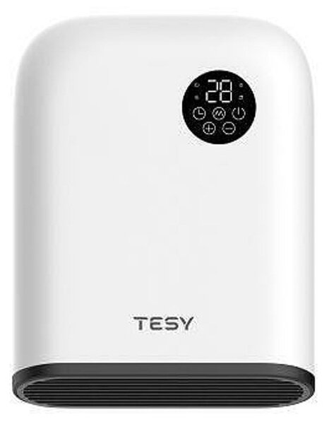 Вентилаторна печка Tesy HL 249 VB W, за баня, 2000W, до 18 м2 отопляема площ, IP24 защита, функция "Отворен прозорец/врата", бяла