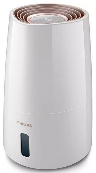 Овлажнител на въздух Philips HU3916/10, 25W, 3 л. резервоар, подходящ за помещения с площ до 45 m2, нощен режим, бял