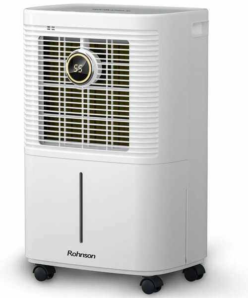 Обезвлажнител Rohnson R-91212, 160W, подходящ за помещения с площ до 60 m², таймер, йонизираща функция, бял