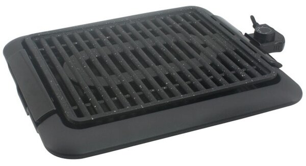 Скара Voltz V51015EM, мраморно покритие, бездимна, регулируем термостат, 1250W, черна