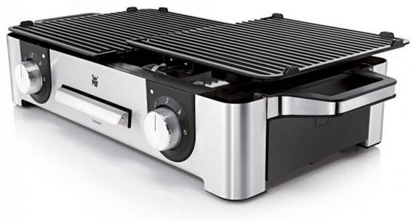 Грил WMF Lono Master 0415280011, неръждаема стомана, подвижна тавичка, 2400W
