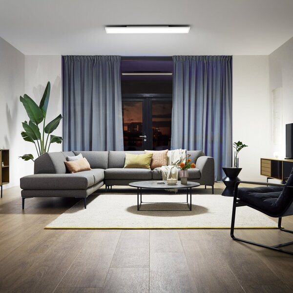 Philips Hue Aurelle LED панел квадратен, 120 x 30 cm, Затъмняване, Бял, Дневна/трапезария, Метал, Модерен