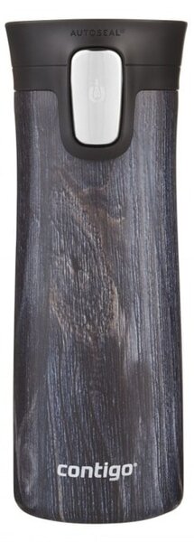 Термочаша Contigo Pinnacle Couture Indigo Wood, 0.42л., неръждаема стомана, черна