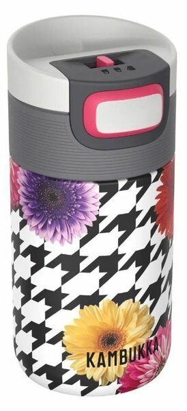 Термочаша Kambukka Etna, 0.3л., неръждаема стомана, цветя (Floral Patchwork)