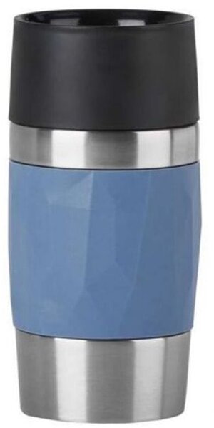 Термочаша Tefal N2160210, двойна стена, 0.3 л, синя