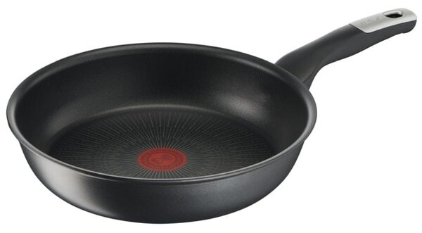 Тиган Tefal G2550472, 26 cm диаметър, незалепващо покритие, алуминий, температурен индикатор Thermo-Spot, черен