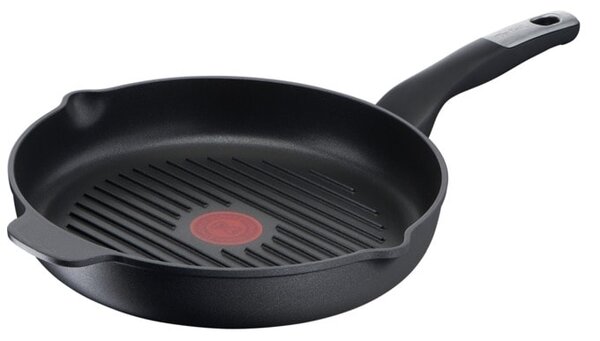 Грил тиган Tefal E2294074, 26 cm диаметър, незалепващо покритие, температурен индикатор Thermo-Spot, черен