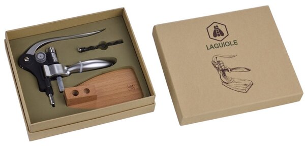 Тирбушон Laguiole 40268550, дървена стойка, кафяв