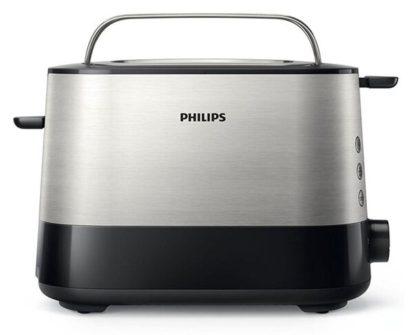 Тостер Philips Viva Collection HD2637/90, Регулируемо препичане, Авт.изключване, Стоп бутон, Размразяване, Функция за високо повдигане, 1000W