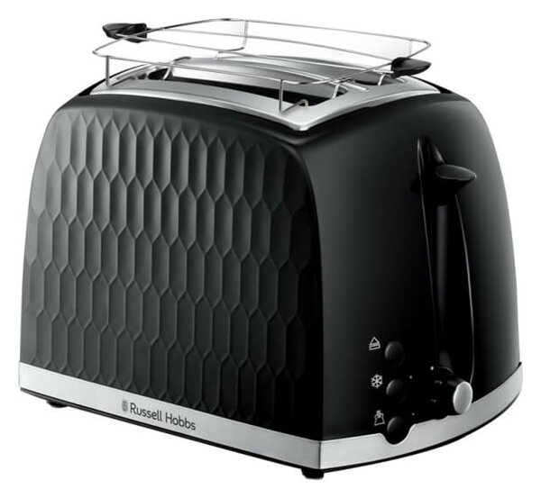 Тостер Russell Hobbs 26061-56, функция размразяване, неръждаема стомана, черен