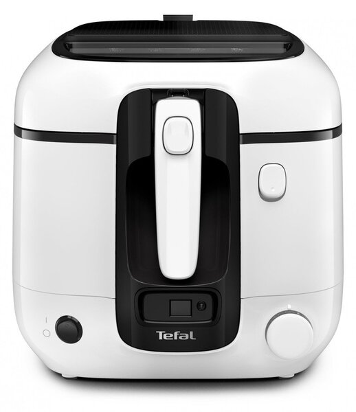 Фритюрник Tefal FR314030, 2.2 л. вместимост, прозорец, автоматично отваряне на капака, 1800W, бял