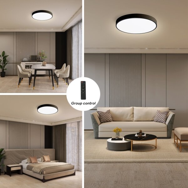 Brilagi-LED Димируемо осветително тяло POOL SMART LED/48W/230V 40 см Wi-Fi Tuya + дистанционно управление, черно
