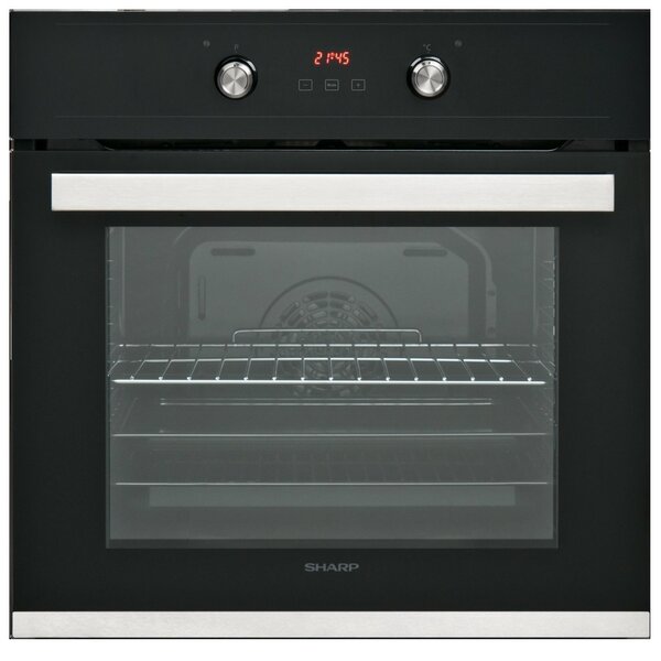 Фурна за вграждане Sharp K-60D22BM1 EU, клас A, 69л. обем, 8 програми на готвене, черна