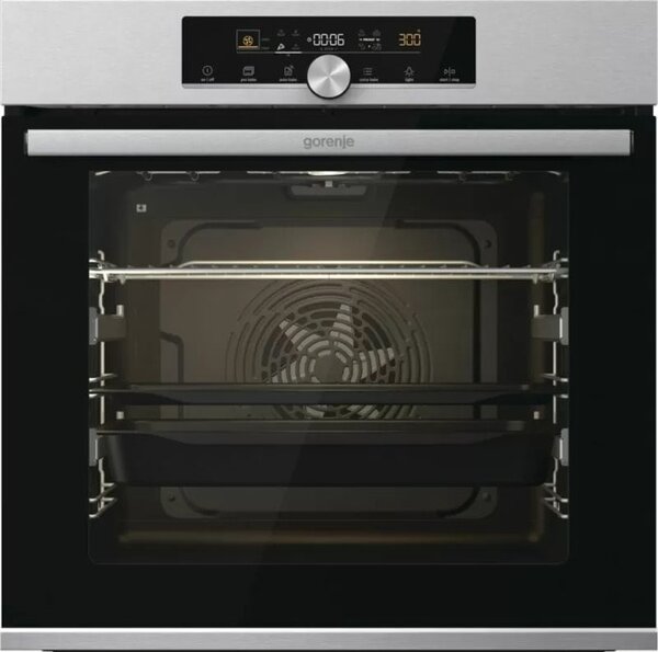 Фурна за вграждане Gorenje BOS6747A01X, 77л. обем, AirFry готвене с горещ въздух, ExtraSteam, AquaClean, FastPreheat, FrozenBake, GentleBake, инокс