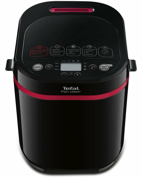 Хлебопекарна Tefal Pain Plaisir (PF220838), 650W, 17 програми, вместимост до 1000g, LCD дисплей, черна