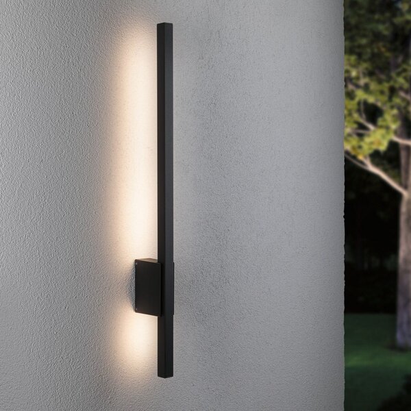 Paulmann Stan LED външна стенна лампа 80 cm, Черен, Метал, Модерен