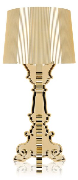 Kartell Bourgie LED настолна лампа E14, златна, Затъмняване, Злато / месинг, Дневна/трапезария, Пластмаса, Дизайн