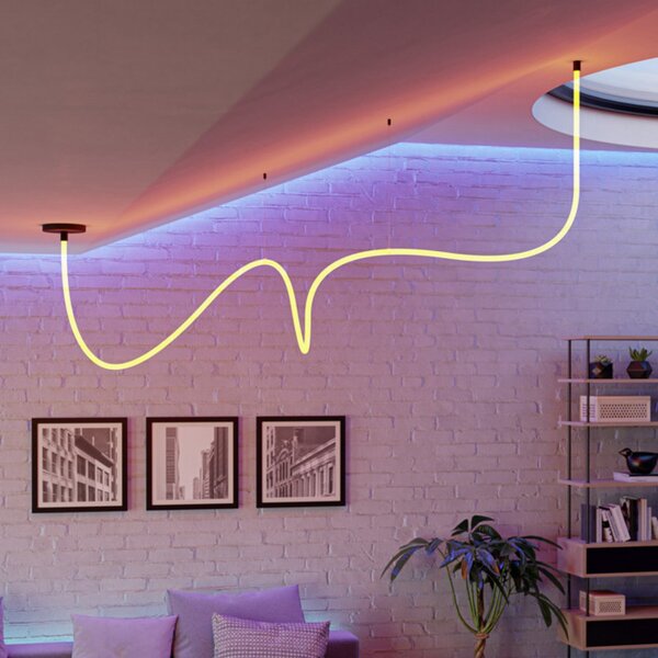 EGLO LED светлинен шнур GLOW, дължина 300 см, 3 000 K, Бял, Дневна/трапезария, Пластмаса