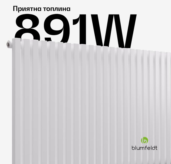 Blumfeldt Радиатор Delgado | Модерен дизайн | 63 x 100 см | 891 W | Странично свързване