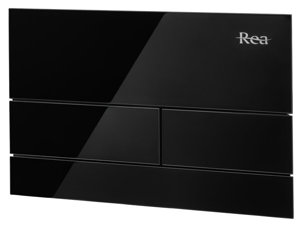 Бутон за тоалетна K011A-Q и Slim024N Rea T Black Glass