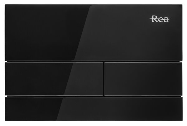 Бутон за тоалетна K011A-Q и Slim024N Rea T Black Glass