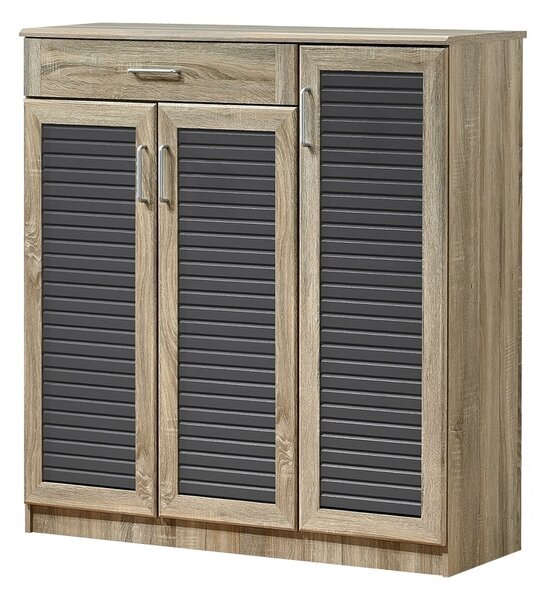 Шкаф за обувки, Sante, светъл дъб, 120x37x123 см
