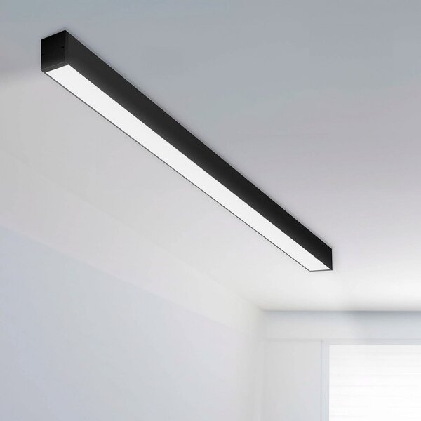 The Light Group SLC LED лента CLICK, черна, 112 cm, CCT, DALI, IP20, Затъмняване, Черен, Дневна/трапезария, Алуминий, Модерен