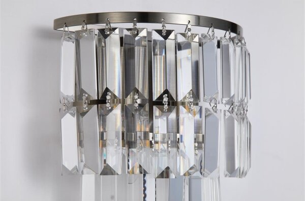 Searchlight 61321-2AB - Настенно осветително тяло EMPIRE 2xE14/7W/230V IP44