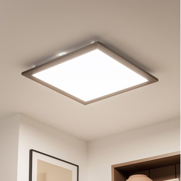 Brilagi - LED Плафониера SLIMFRAME WOOD LED/58W/230V 64x64 см тъмнокафяв