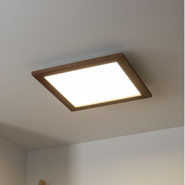 Brilagi - Димируемо осветително тяло SLIMFRAME WOOD LED/36W/230V 49,5x49,5 cm + дистанционно управление