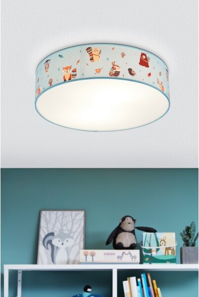 Eglo 97575 - Детскo Лампа за таван RUFFO 2xE27/40W/230V