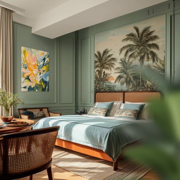 Печатна върху платно картина 70x100 cm Floral Gust – Styler