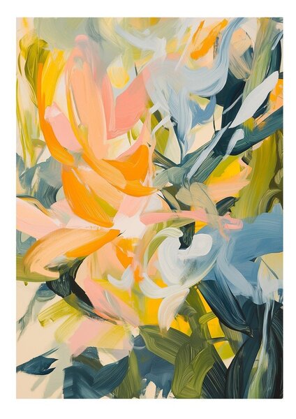 Печатна върху платно картина 70x100 cm Floral Gust – Styler