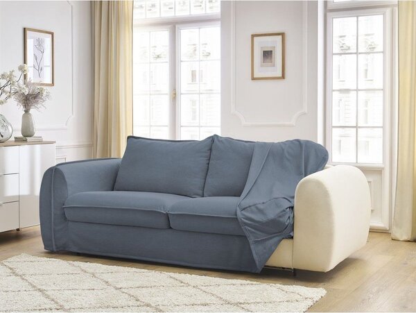 Син диван за ежедневно спане/сгъваем 216 cm Archimede – Bobochic Paris