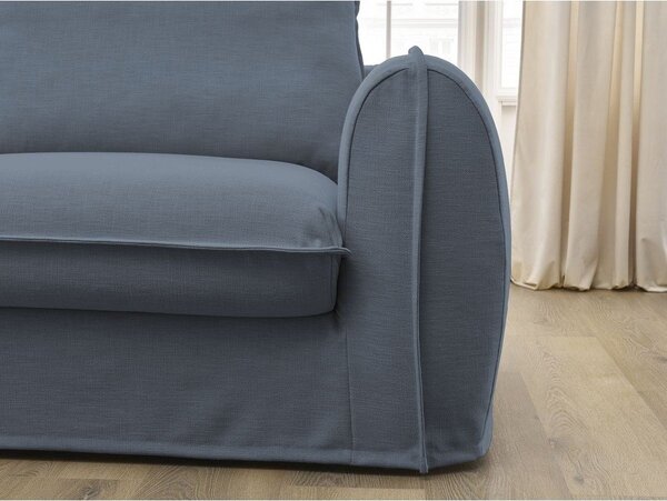 Син диван за ежедневно спане/сгъваем 216 cm Archimede – Bobochic Paris
