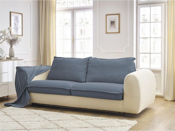Син диван за ежедневно спане/сгъваем 216 cm Archimede – Bobochic Paris