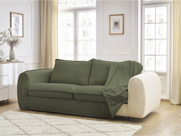 Зелен диван за ежедневно спане/сгъваем 216 cm Archimede – Bobochic Paris