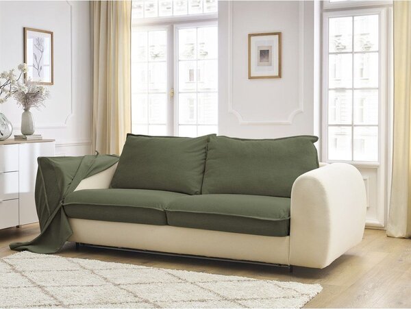 Зелен диван за ежедневно спане/сгъваем 216 cm Archimede – Bobochic Paris