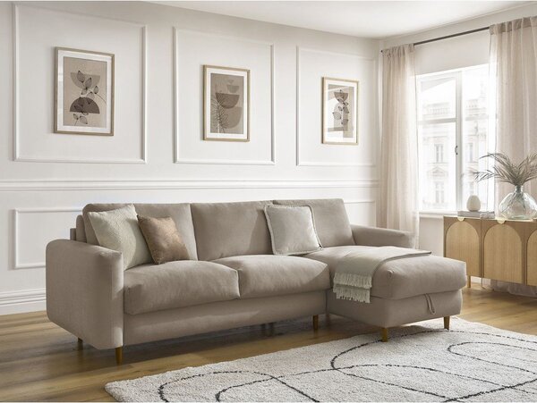 Кафяво-сив ъглов диван Nouveau Cocoone – Bobochic Paris
